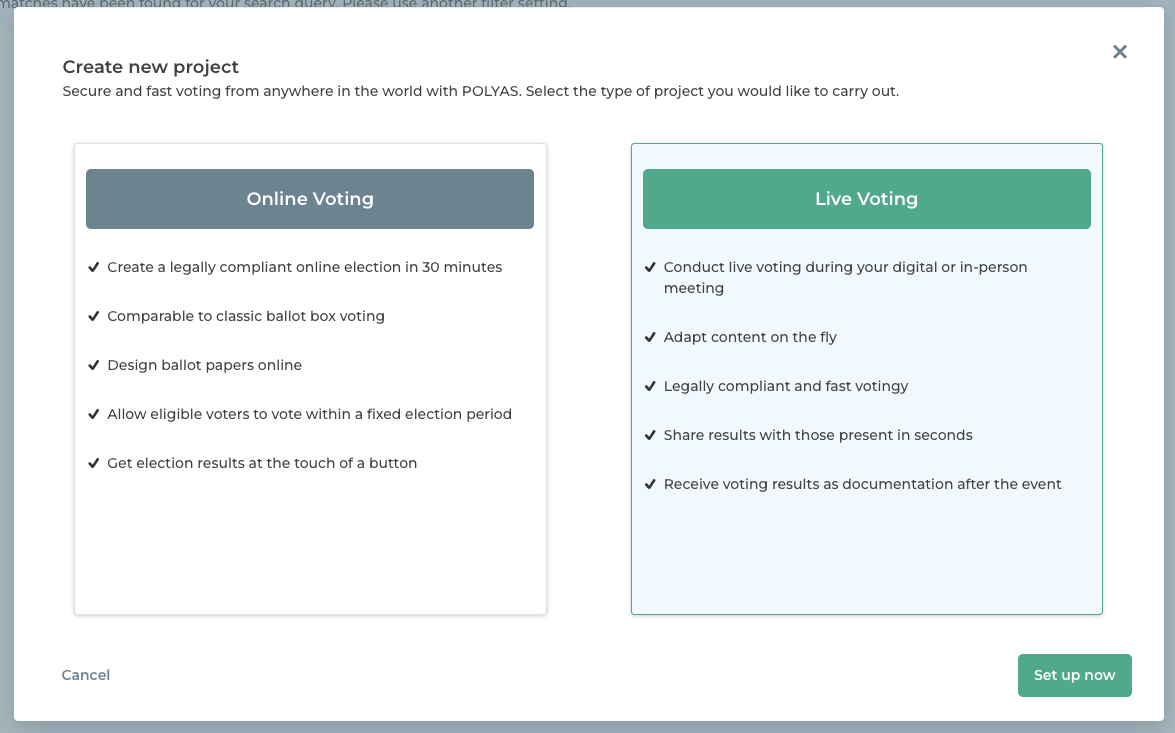 Choose Live Voting project